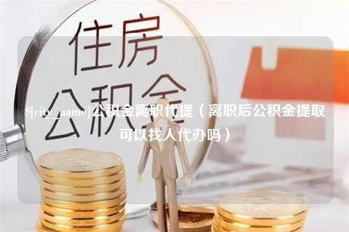 泉州公积金离职代提（离职后公积金提取可以找人代办吗）